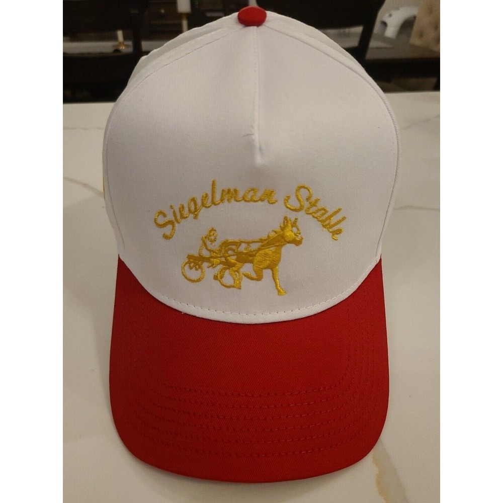 Rare NEW Siegelman Stable Hat White Red & Gold Snapback 2023 Limited